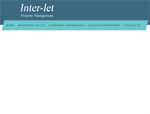 Tablet Screenshot of inter-let.co.uk